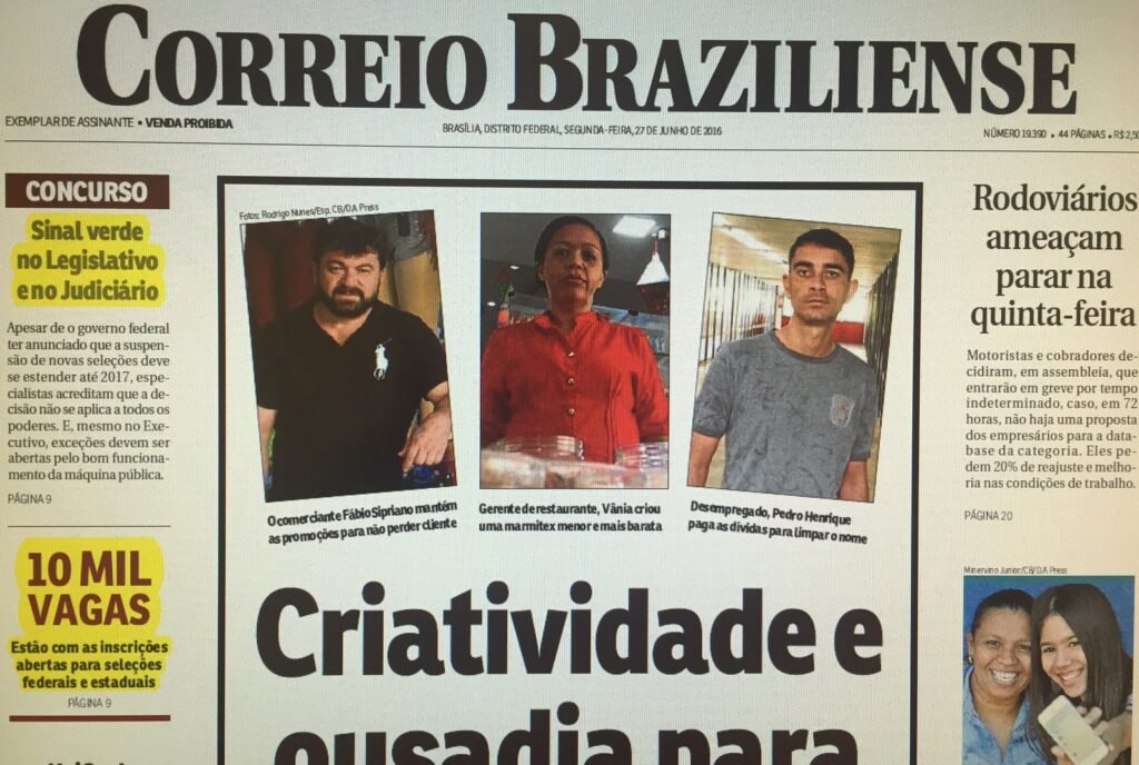 Capa de jornal usada para discutir o mito sobre o fim dos concursos públicos no Brasil.